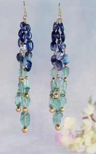 blue green drops