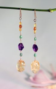 gold purple green