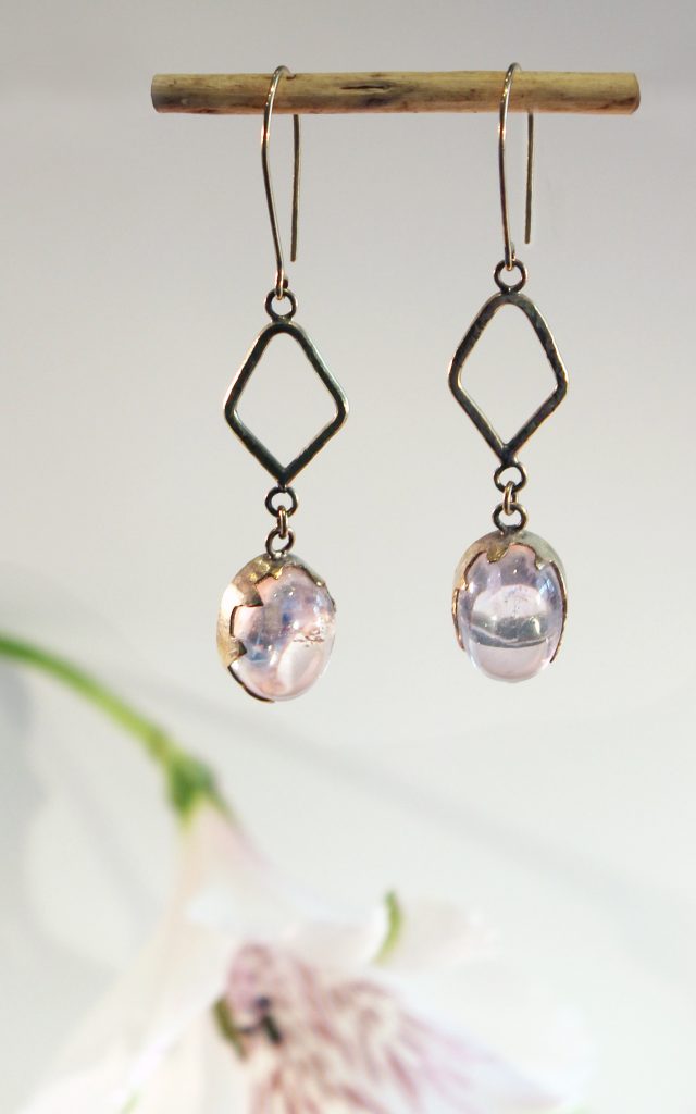 pink morganite cabochon