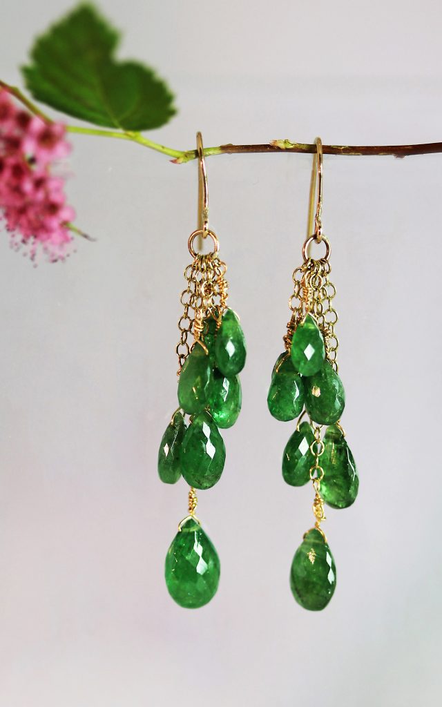 rich tsavorite greens