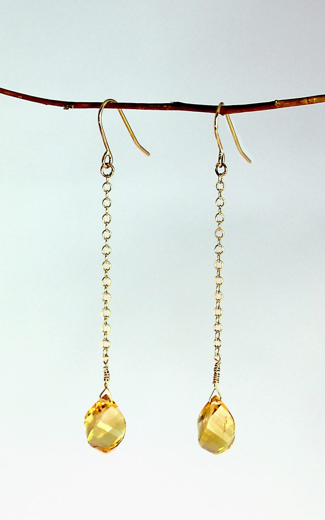 twisted golden citrine